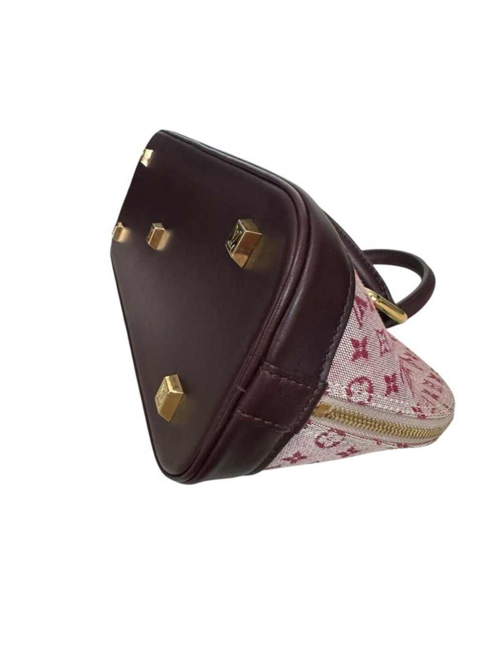 Louis Vuitton Pink and Burgundy Monogram Top-Handle Satchel - Picture 7 of 11
